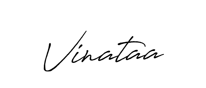 Design your own signature with our free online signature maker. With this signature software, you can create a handwritten (Antro_Vectra_Bolder) signature for name Vinataa. Vinataa signature style 7 images and pictures png
