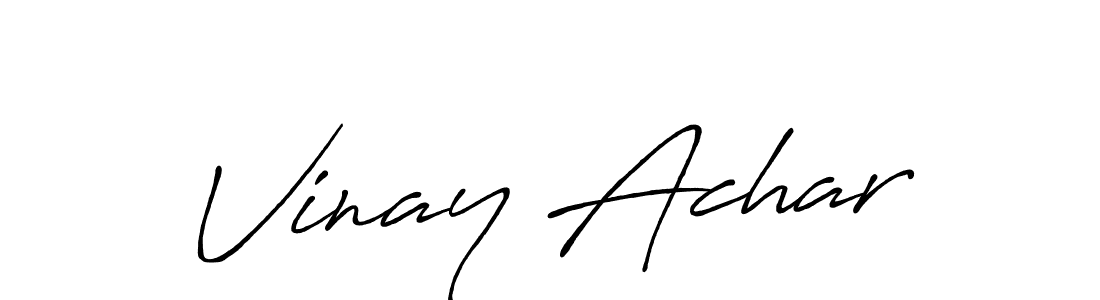 Similarly Antro_Vectra_Bolder is the best handwritten signature design. Signature creator online .You can use it as an online autograph creator for name Vinay Achar. Vinay Achar signature style 7 images and pictures png