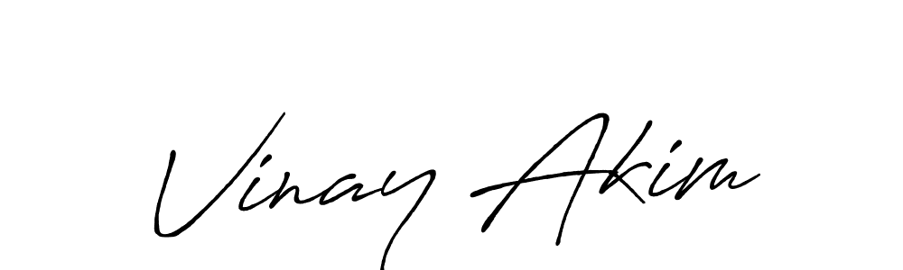 Antro_Vectra_Bolder is a professional signature style that is perfect for those who want to add a touch of class to their signature. It is also a great choice for those who want to make their signature more unique. Get Vinay Akim name to fancy signature for free. Vinay Akim signature style 7 images and pictures png