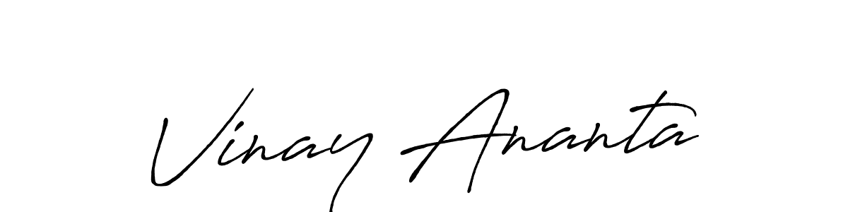 Use a signature maker to create a handwritten signature online. With this signature software, you can design (Antro_Vectra_Bolder) your own signature for name Vinay Ananta. Vinay Ananta signature style 7 images and pictures png