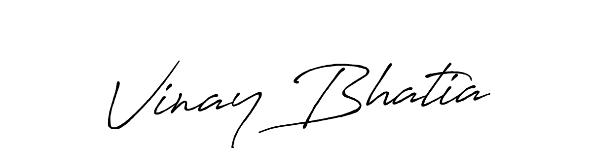 You should practise on your own different ways (Antro_Vectra_Bolder) to write your name (Vinay Bhatia) in signature. don't let someone else do it for you. Vinay Bhatia signature style 7 images and pictures png
