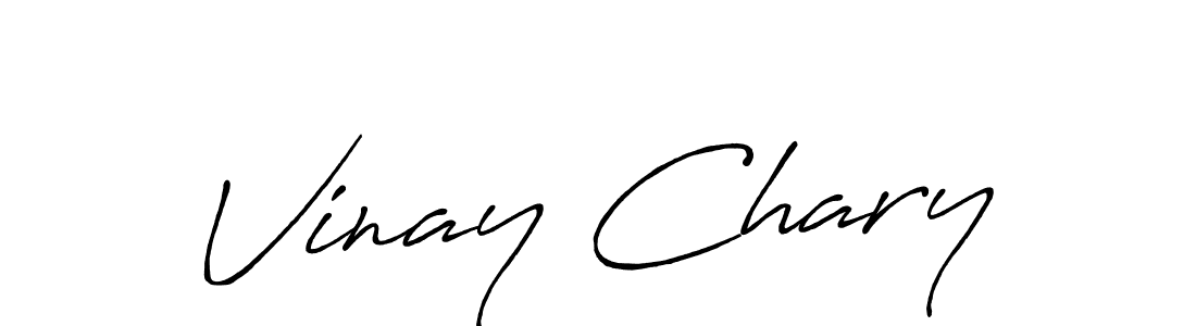 Antro_Vectra_Bolder is a professional signature style that is perfect for those who want to add a touch of class to their signature. It is also a great choice for those who want to make their signature more unique. Get Vinay Chary name to fancy signature for free. Vinay Chary signature style 7 images and pictures png