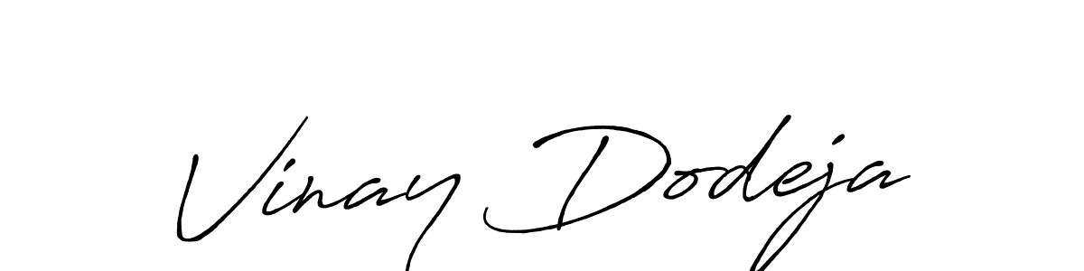 if you are searching for the best signature style for your name Vinay Dodeja. so please give up your signature search. here we have designed multiple signature styles  using Antro_Vectra_Bolder. Vinay Dodeja signature style 7 images and pictures png