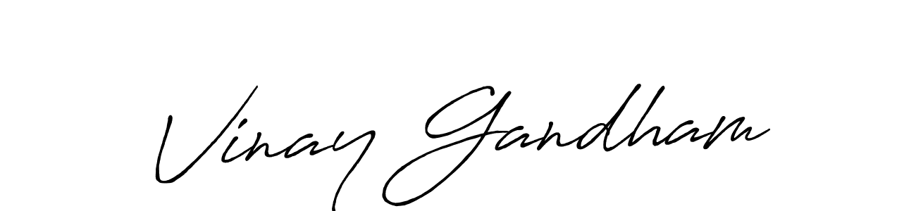 Best and Professional Signature Style for Vinay Gandham. Antro_Vectra_Bolder Best Signature Style Collection. Vinay Gandham signature style 7 images and pictures png