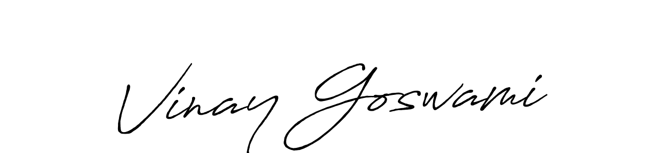 Antro_Vectra_Bolder is a professional signature style that is perfect for those who want to add a touch of class to their signature. It is also a great choice for those who want to make their signature more unique. Get Vinay Goswami name to fancy signature for free. Vinay Goswami signature style 7 images and pictures png