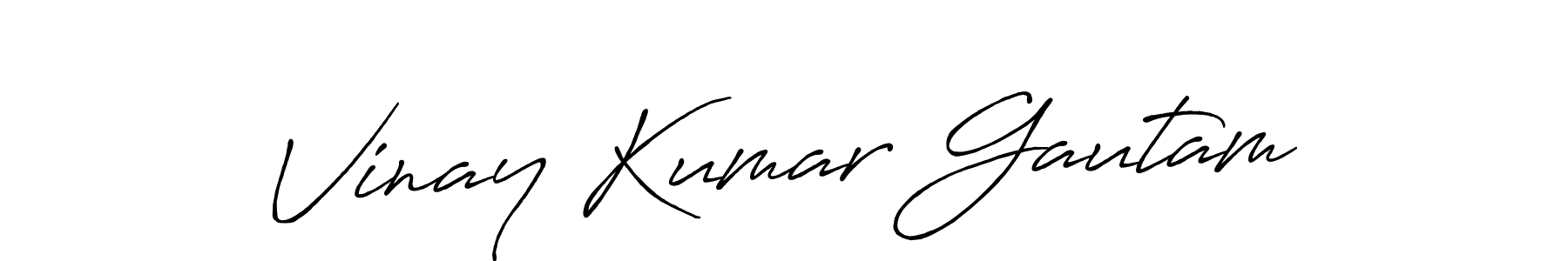 Use a signature maker to create a handwritten signature online. With this signature software, you can design (Antro_Vectra_Bolder) your own signature for name Vinay Kumar Gautam. Vinay Kumar Gautam signature style 7 images and pictures png