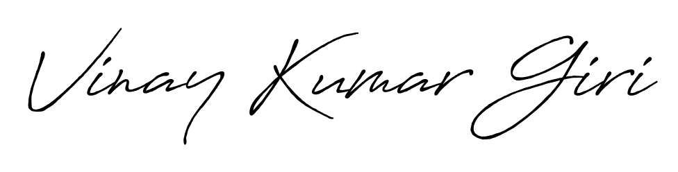 Similarly Antro_Vectra_Bolder is the best handwritten signature design. Signature creator online. You can use it as an online autograph creator for name Vinay Kumar Giri. Vinay Kumar Giri signature style 7 images and pictures png