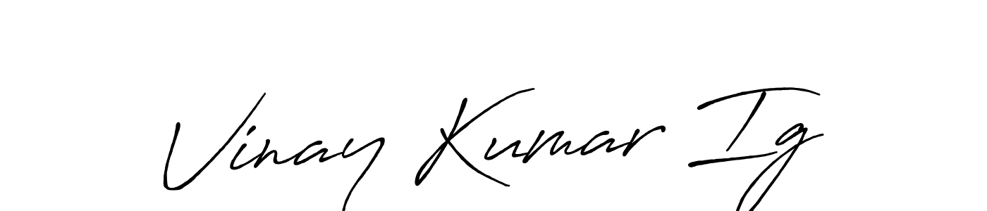 Antro_Vectra_Bolder is a professional signature style that is perfect for those who want to add a touch of class to their signature. It is also a great choice for those who want to make their signature more unique. Get Vinay Kumar Ig name to fancy signature for free. Vinay Kumar Ig signature style 7 images and pictures png