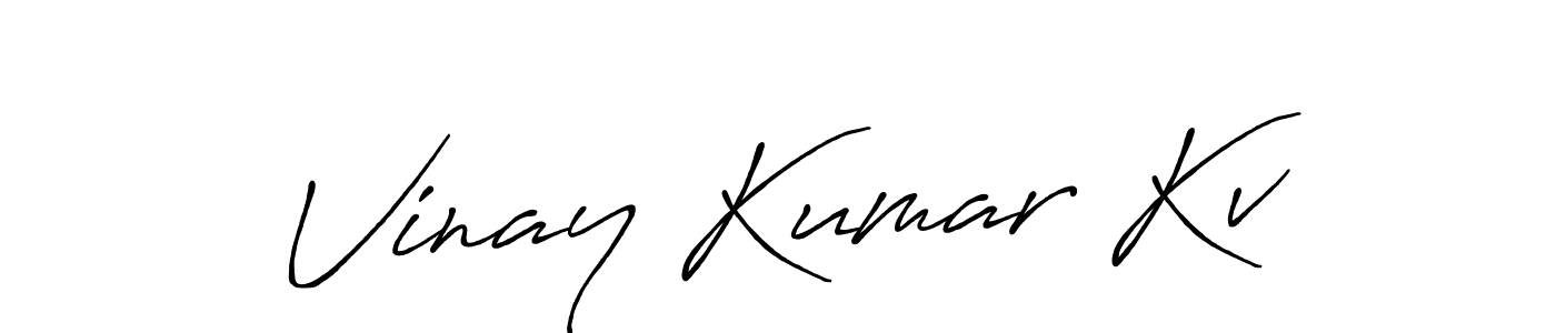 This is the best signature style for the Vinay Kumar Kv name. Also you like these signature font (Antro_Vectra_Bolder). Mix name signature. Vinay Kumar Kv signature style 7 images and pictures png