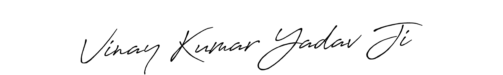 Antro_Vectra_Bolder is a professional signature style that is perfect for those who want to add a touch of class to their signature. It is also a great choice for those who want to make their signature more unique. Get Vinay Kumar Yadav Ji name to fancy signature for free. Vinay Kumar Yadav Ji signature style 7 images and pictures png