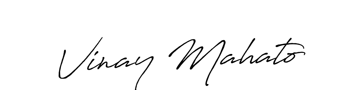 Once you've used our free online signature maker to create your best signature Antro_Vectra_Bolder style, it's time to enjoy all of the benefits that Vinay Mahato name signing documents. Vinay Mahato signature style 7 images and pictures png