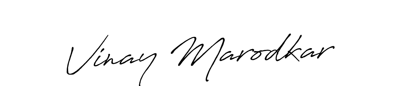 Make a short Vinay Marodkar signature style. Manage your documents anywhere anytime using Antro_Vectra_Bolder. Create and add eSignatures, submit forms, share and send files easily. Vinay Marodkar signature style 7 images and pictures png