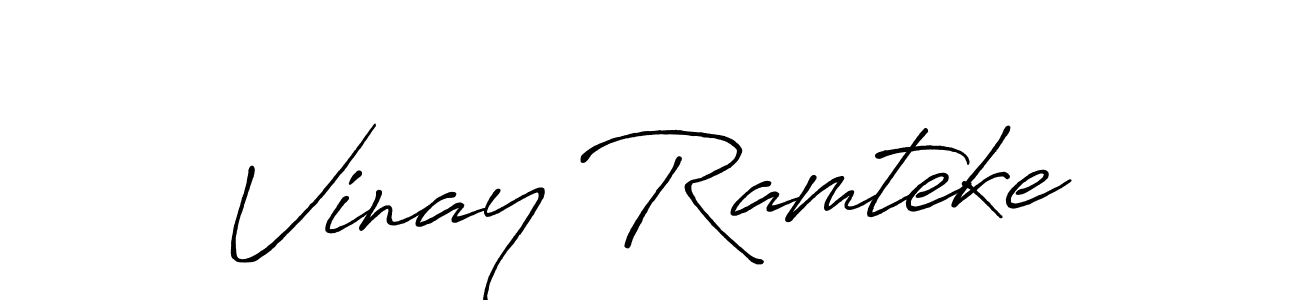 You can use this online signature creator to create a handwritten signature for the name Vinay Ramteke. This is the best online autograph maker. Vinay Ramteke signature style 7 images and pictures png