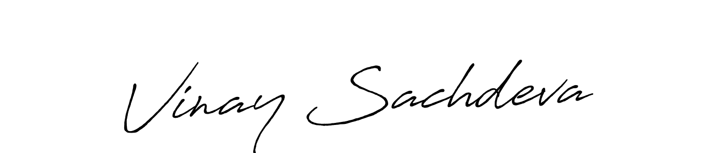 It looks lik you need a new signature style for name Vinay Sachdeva. Design unique handwritten (Antro_Vectra_Bolder) signature with our free signature maker in just a few clicks. Vinay Sachdeva signature style 7 images and pictures png