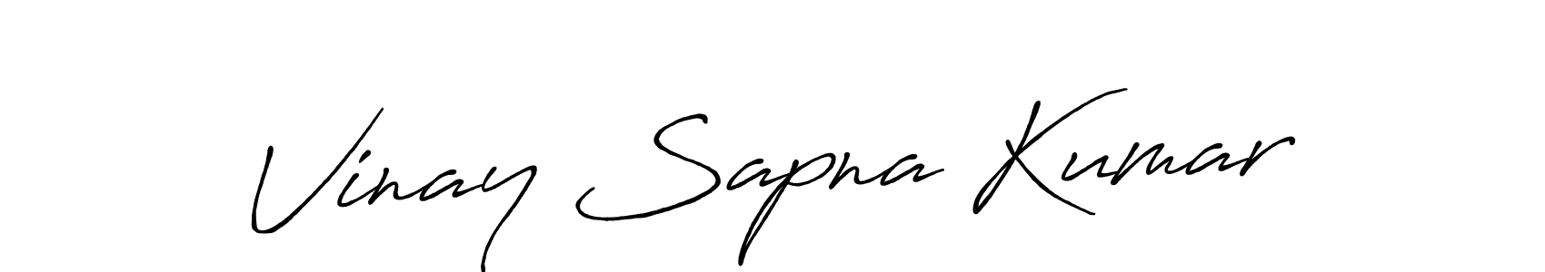 Design your own signature with our free online signature maker. With this signature software, you can create a handwritten (Antro_Vectra_Bolder) signature for name Vinay Sapna Kumar. Vinay Sapna Kumar signature style 7 images and pictures png