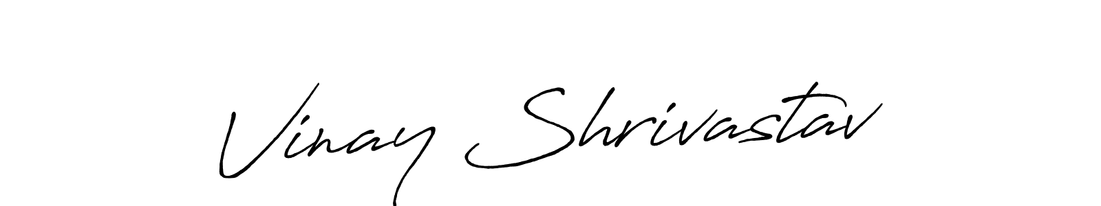 It looks lik you need a new signature style for name Vinay Shrivastav. Design unique handwritten (Antro_Vectra_Bolder) signature with our free signature maker in just a few clicks. Vinay Shrivastav signature style 7 images and pictures png