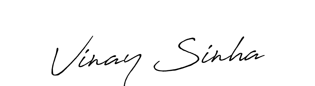 It looks lik you need a new signature style for name Vinay Sinha. Design unique handwritten (Antro_Vectra_Bolder) signature with our free signature maker in just a few clicks. Vinay Sinha signature style 7 images and pictures png