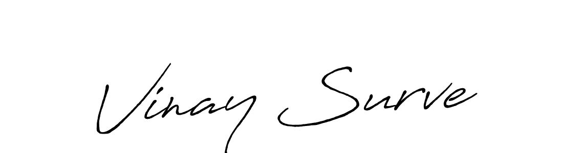 The best way (Antro_Vectra_Bolder) to make a short signature is to pick only two or three words in your name. The name Vinay Surve include a total of six letters. For converting this name. Vinay Surve signature style 7 images and pictures png