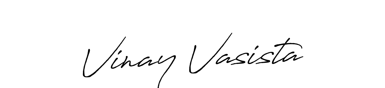 How to make Vinay Vasista signature? Antro_Vectra_Bolder is a professional autograph style. Create handwritten signature for Vinay Vasista name. Vinay Vasista signature style 7 images and pictures png