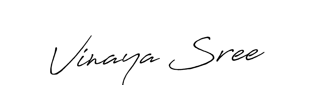 You should practise on your own different ways (Antro_Vectra_Bolder) to write your name (Vinaya Sree) in signature. don't let someone else do it for you. Vinaya Sree signature style 7 images and pictures png