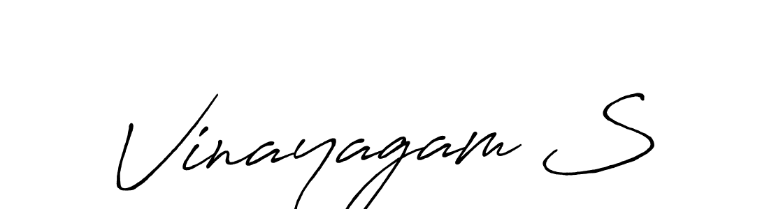 Make a beautiful signature design for name Vinayagam S. Use this online signature maker to create a handwritten signature for free. Vinayagam S signature style 7 images and pictures png