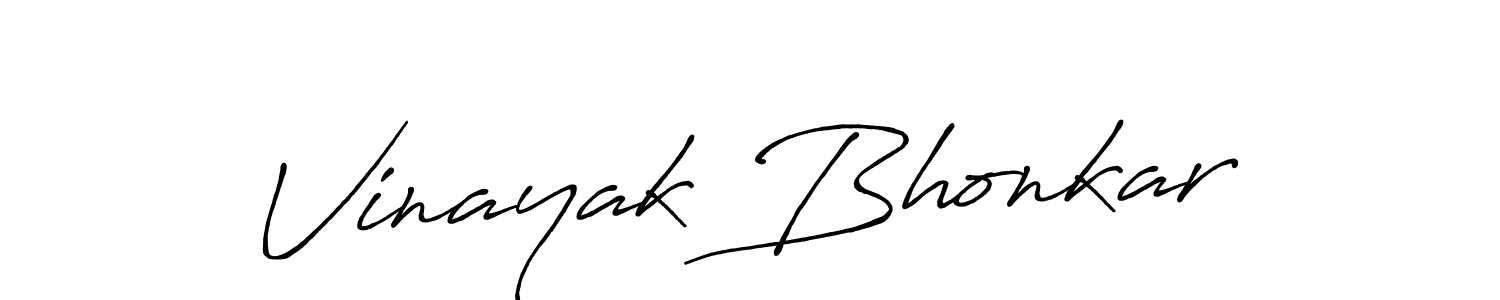 How to Draw Vinayak Bhonkar signature style? Antro_Vectra_Bolder is a latest design signature styles for name Vinayak Bhonkar. Vinayak Bhonkar signature style 7 images and pictures png