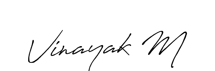 Make a beautiful signature design for name Vinayak M. Use this online signature maker to create a handwritten signature for free. Vinayak M signature style 7 images and pictures png