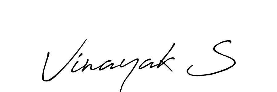 This is the best signature style for the Vinayak S name. Also you like these signature font (Antro_Vectra_Bolder). Mix name signature. Vinayak S signature style 7 images and pictures png