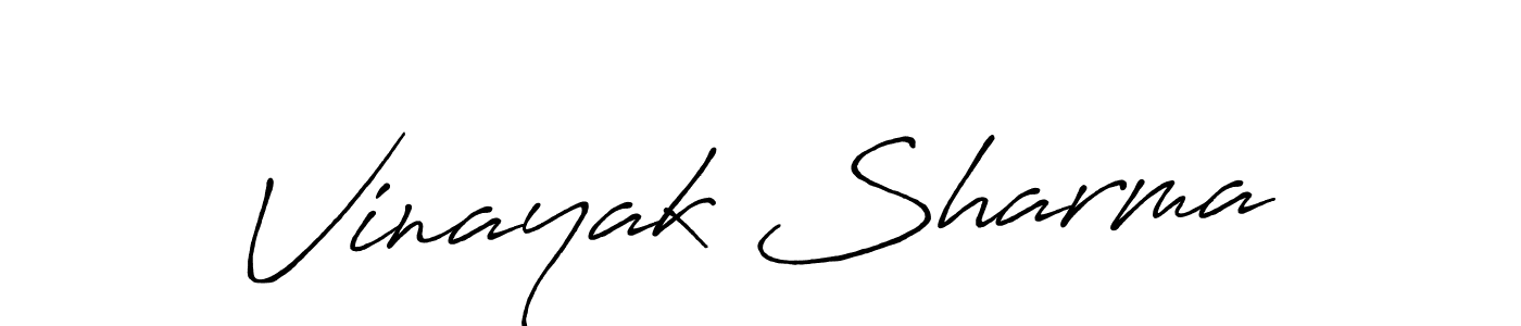 Also You can easily find your signature by using the search form. We will create Vinayak Sharma name handwritten signature images for you free of cost using Antro_Vectra_Bolder sign style. Vinayak Sharma signature style 7 images and pictures png