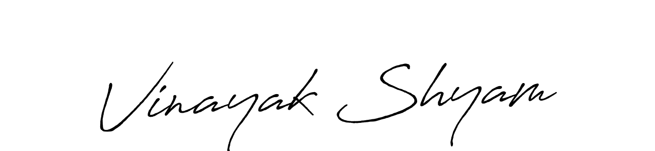 It looks lik you need a new signature style for name Vinayak Shyam. Design unique handwritten (Antro_Vectra_Bolder) signature with our free signature maker in just a few clicks. Vinayak Shyam signature style 7 images and pictures png