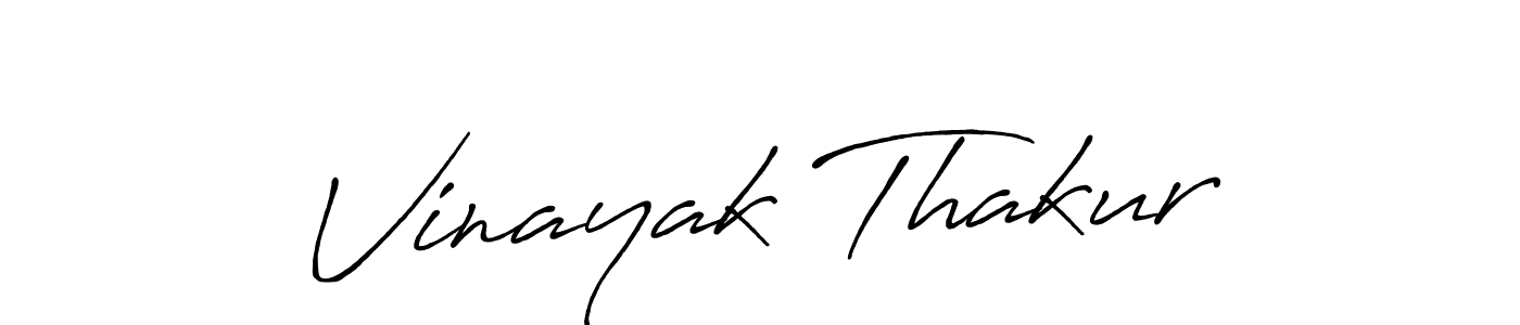 Also we have Vinayak Thakur name is the best signature style. Create professional handwritten signature collection using Antro_Vectra_Bolder autograph style. Vinayak Thakur signature style 7 images and pictures png