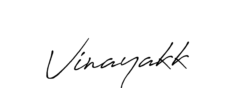 Vinayakk stylish signature style. Best Handwritten Sign (Antro_Vectra_Bolder) for my name. Handwritten Signature Collection Ideas for my name Vinayakk. Vinayakk signature style 7 images and pictures png