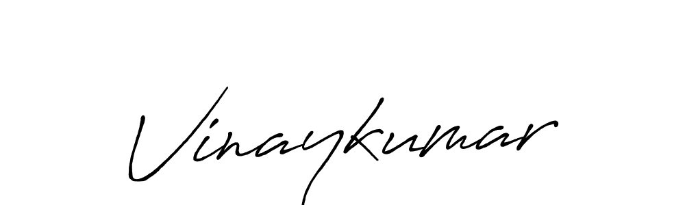 Make a beautiful signature design for name Vinaykumar. With this signature (Antro_Vectra_Bolder) style, you can create a handwritten signature for free. Vinaykumar signature style 7 images and pictures png