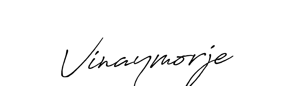 Design your own signature with our free online signature maker. With this signature software, you can create a handwritten (Antro_Vectra_Bolder) signature for name Vinaymorje. Vinaymorje signature style 7 images and pictures png