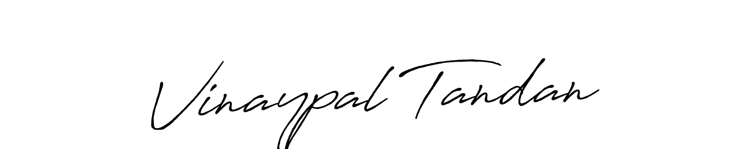 How to make Vinaypal Tandan name signature. Use Antro_Vectra_Bolder style for creating short signs online. This is the latest handwritten sign. Vinaypal Tandan signature style 7 images and pictures png