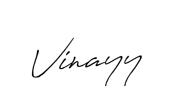 Use a signature maker to create a handwritten signature online. With this signature software, you can design (Antro_Vectra_Bolder) your own signature for name Vinayy. Vinayy signature style 7 images and pictures png