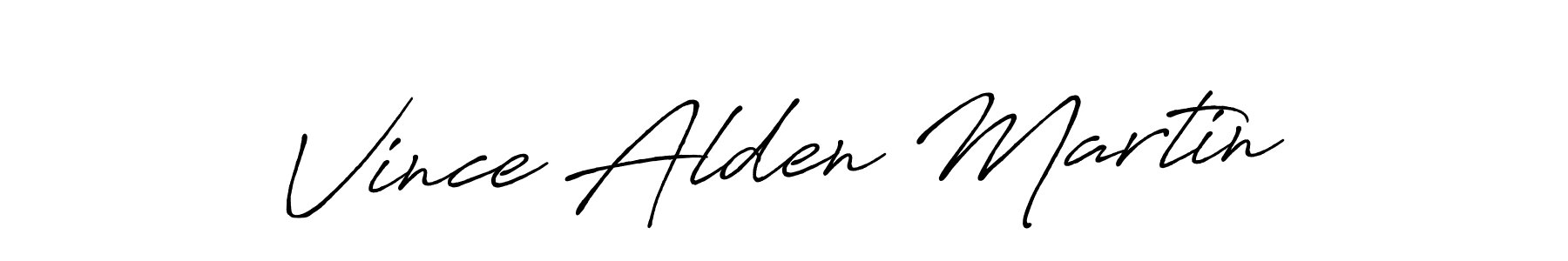 Vince Alden Martin stylish signature style. Best Handwritten Sign (Antro_Vectra_Bolder) for my name. Handwritten Signature Collection Ideas for my name Vince Alden Martin. Vince Alden Martin signature style 7 images and pictures png
