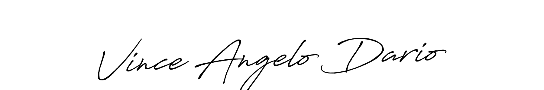 Once you've used our free online signature maker to create your best signature Antro_Vectra_Bolder style, it's time to enjoy all of the benefits that Vince Angelo Dario name signing documents. Vince Angelo Dario signature style 7 images and pictures png