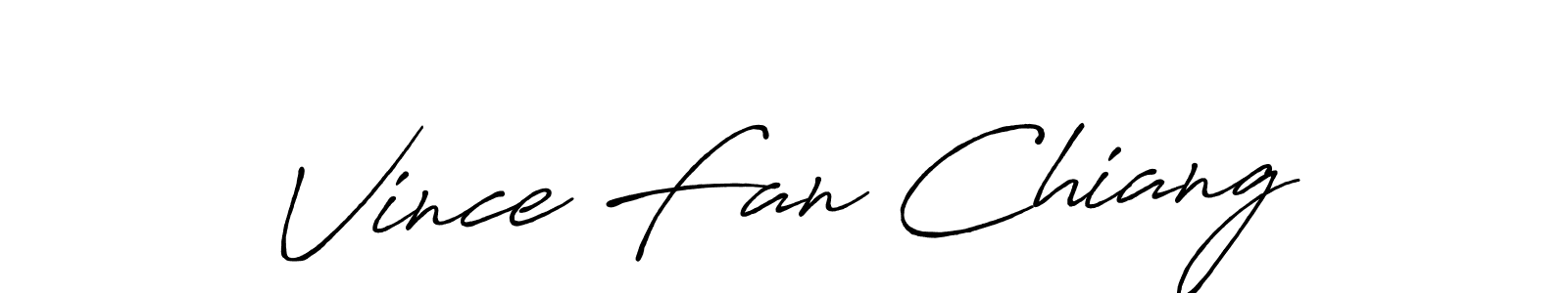How to make Vince Fan Chiang signature? Antro_Vectra_Bolder is a professional autograph style. Create handwritten signature for Vince Fan Chiang name. Vince Fan Chiang signature style 7 images and pictures png