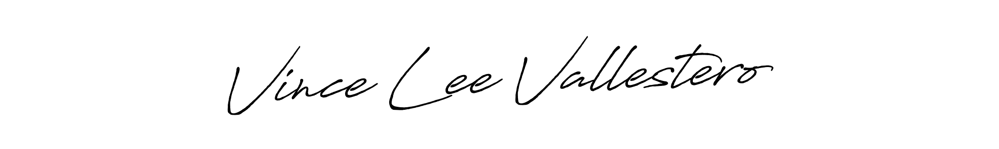 Design your own signature with our free online signature maker. With this signature software, you can create a handwritten (Antro_Vectra_Bolder) signature for name Vince Lee Vallestero. Vince Lee Vallestero signature style 7 images and pictures png