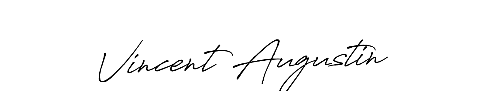 Also we have Vincent Augustin name is the best signature style. Create professional handwritten signature collection using Antro_Vectra_Bolder autograph style. Vincent Augustin signature style 7 images and pictures png