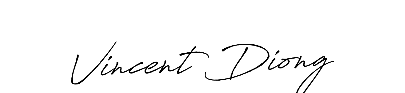 Also we have Vincent Diong name is the best signature style. Create professional handwritten signature collection using Antro_Vectra_Bolder autograph style. Vincent Diong signature style 7 images and pictures png