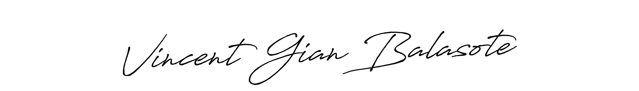 Also we have Vincent Gian Balasote name is the best signature style. Create professional handwritten signature collection using Antro_Vectra_Bolder autograph style. Vincent Gian Balasote signature style 7 images and pictures png