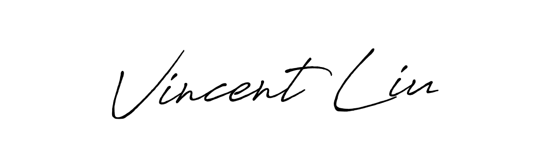 Design your own signature with our free online signature maker. With this signature software, you can create a handwritten (Antro_Vectra_Bolder) signature for name Vincent Liu. Vincent Liu signature style 7 images and pictures png