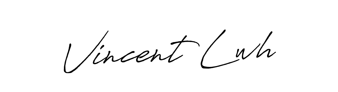 The best way (Antro_Vectra_Bolder) to make a short signature is to pick only two or three words in your name. The name Vincent Lwh include a total of six letters. For converting this name. Vincent Lwh signature style 7 images and pictures png