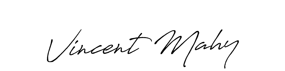 How to make Vincent Mahy signature? Antro_Vectra_Bolder is a professional autograph style. Create handwritten signature for Vincent Mahy name. Vincent Mahy signature style 7 images and pictures png
