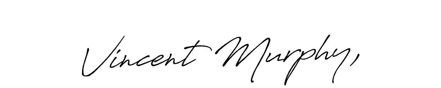 The best way (Antro_Vectra_Bolder) to make a short signature is to pick only two or three words in your name. The name Vincent Murphy, include a total of six letters. For converting this name. Vincent Murphy, signature style 7 images and pictures png