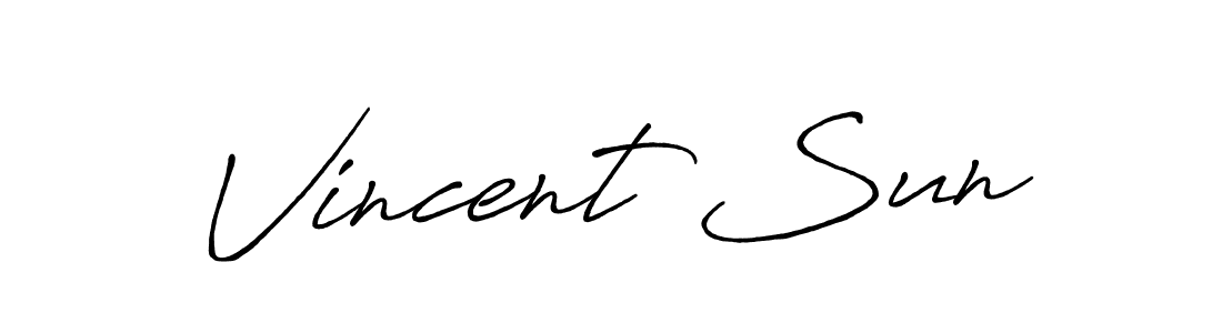 How to make Vincent Sun signature? Antro_Vectra_Bolder is a professional autograph style. Create handwritten signature for Vincent Sun name. Vincent Sun signature style 7 images and pictures png