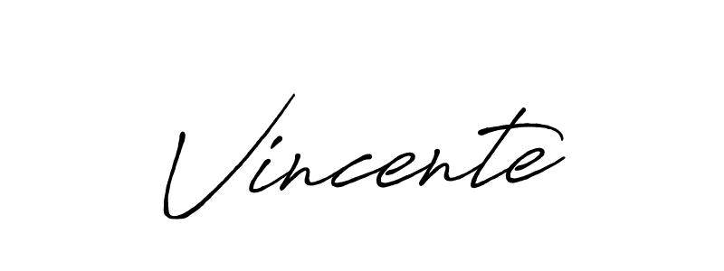 Once you've used our free online signature maker to create your best signature Antro_Vectra_Bolder style, it's time to enjoy all of the benefits that Vincente name signing documents. Vincente signature style 7 images and pictures png