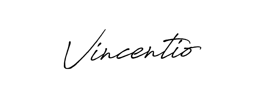 Make a beautiful signature design for name Vincentio. With this signature (Antro_Vectra_Bolder) style, you can create a handwritten signature for free. Vincentio signature style 7 images and pictures png